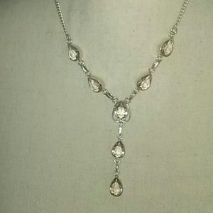 Natural kunzite 40 cts pear shape 925 necklace